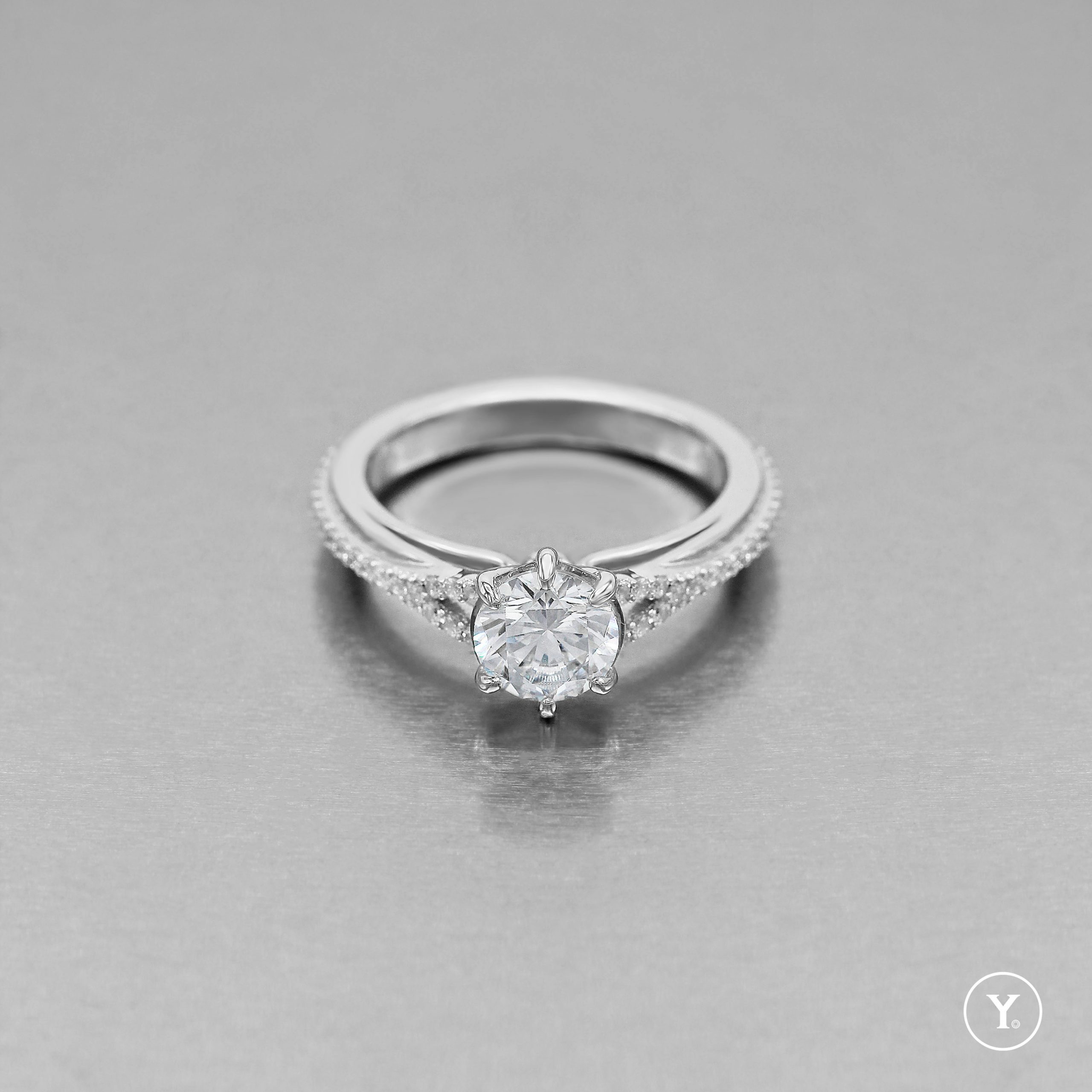 Y. Signature:: The Rising || Y. Solitaire Ring Design for Custom Order