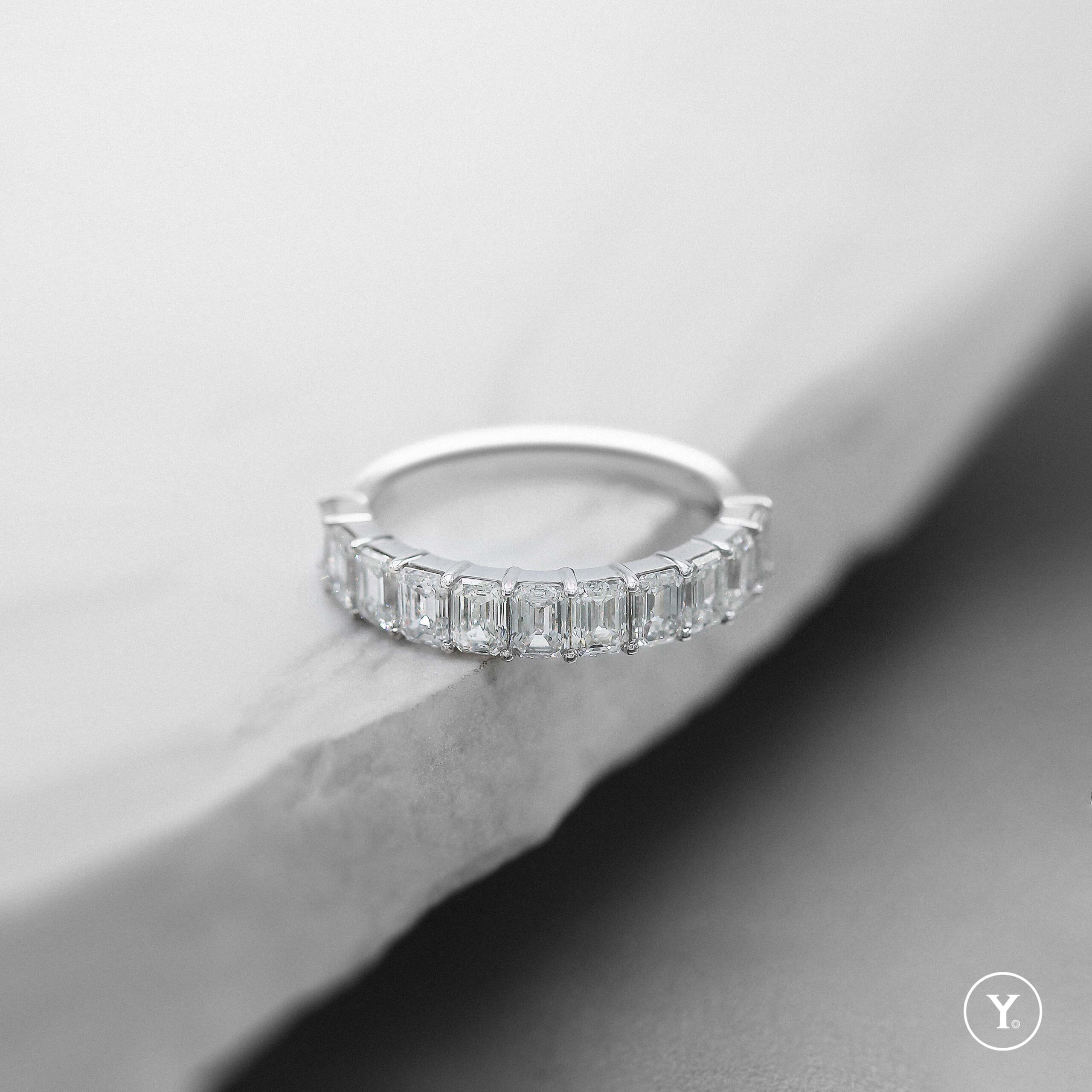 Ziana – Y. Half Eternity Ring for Custom Order