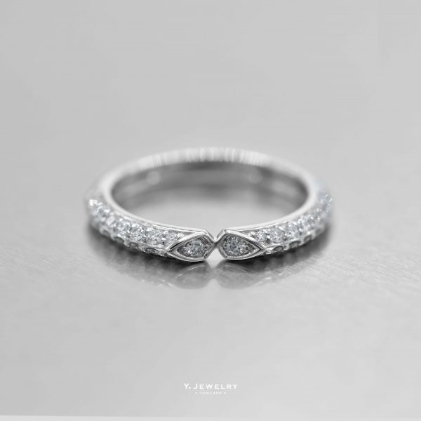 Eyes on You || Diamond Band Ring in 14K Solid Gold, Stacking Ring, Ring