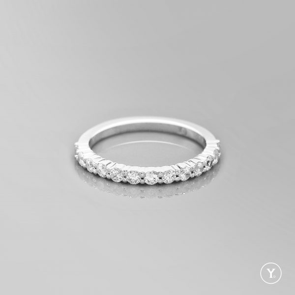 Y.Signature:: The Celebrit Y. Half Eternity Ring Design for Custom Order