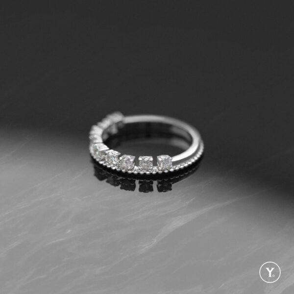 Bless || Diamond Ring Band in 14K Solid Gold, White Gold, Ring - Image 6