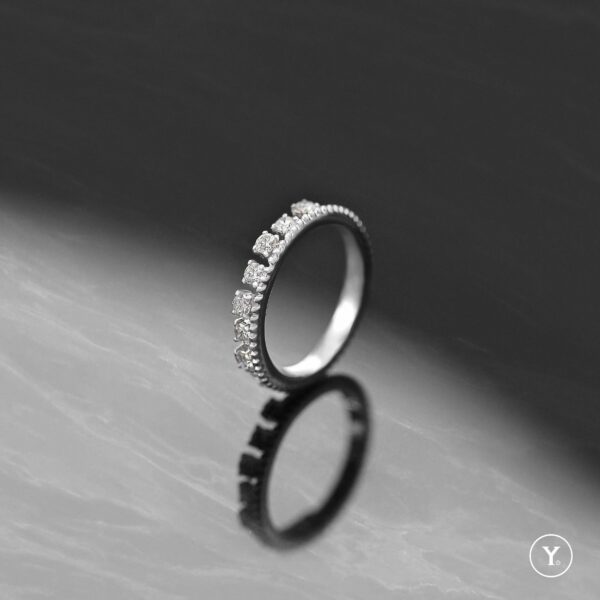 Bless || Diamond Ring Band in 14K Solid Gold, White Gold, Ring - Image 3