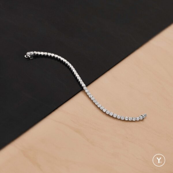 Flawless :: Round Diamond Tennis Bracelet Design for Custom Order - Image 3