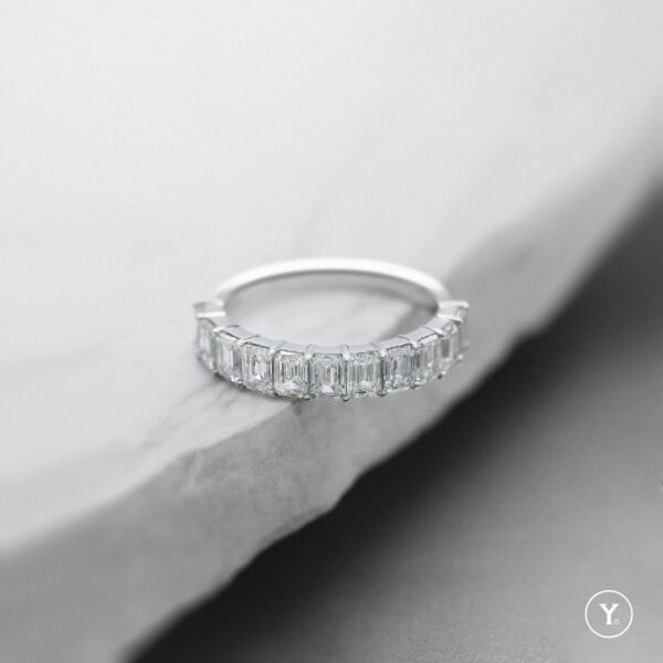 Ziana - Y. Half Eternity Ring for Custom Order