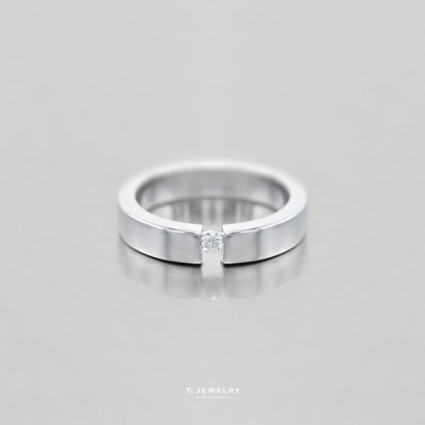 Noah :: Diamond Wedding Band For Him in Solid Gold for Custom order - Image 4