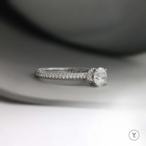 Dearly – Micro Pave Engagement Ring Design for Custom Order - Image 2