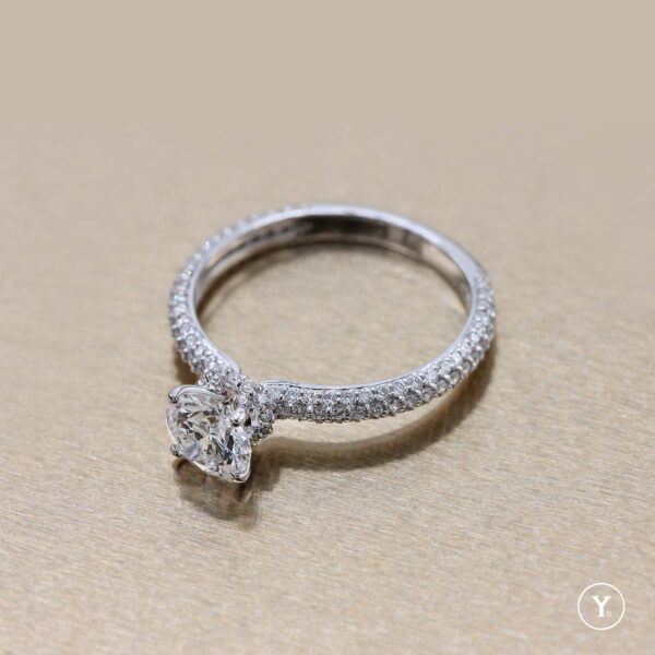 Dearly – Micro Pave Engagement Ring Design for Custom Order - Image 4