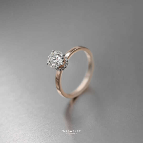 Dawn – Engagement Ring Mounting in 18K Solid Gold - Image 3